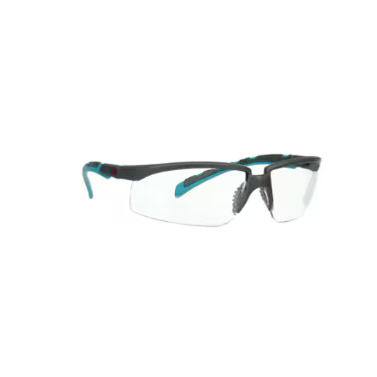 3M™ Solus™ Serie 2000, S2001SGAF-BGR, Grau/Blaugrüne Bügel, Scotchgard™ Anti-Beschlag-Beschichtung, klare AC-AK-Scheiben, 20/Karton