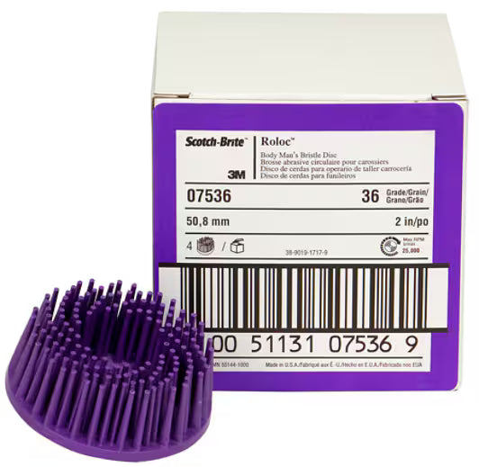3M™ Scotch-Brite™ Body Man's Bristle Disc RD-ZB, violett, 7,62 cm, P36, PN07537