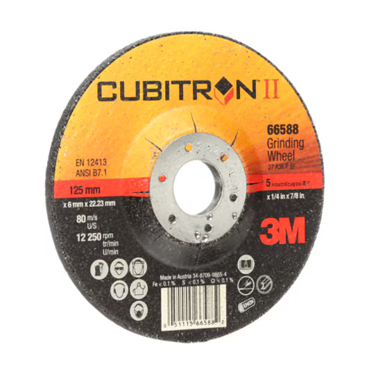3M™ Cubitron™ II Schruppscheibe, T27, 230 mm x 7 mm x 22 mm, A36