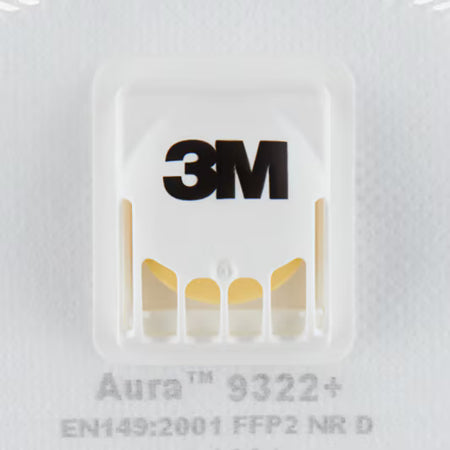 3M™ Aura™ Atemschutzmaske für manuelles und maschinelles Schleifen 9322+, FFP2, Ventil, 5 Stück/Packung