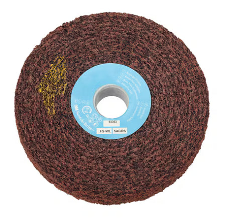 Scotch-Brite™ Finishing Wheel FS-WL, blau, 150 mm x 51 mm x 25,4 mm, 2S CRS