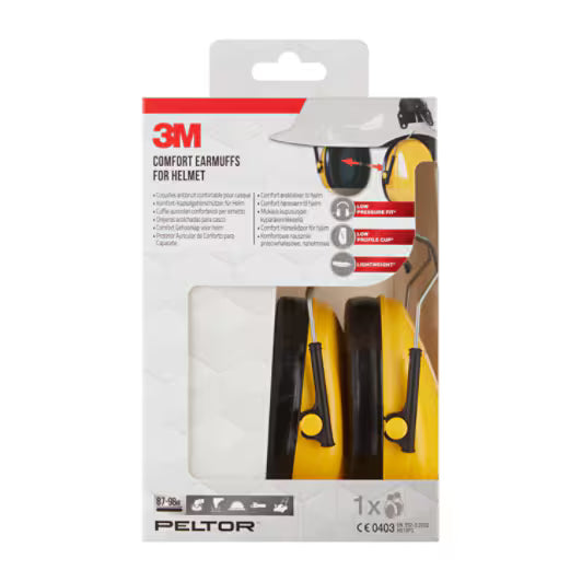 3M™ PELTOR™ Optime™ I Helmkapselgehörschutz H510P3E, SNR-Wert 26 dB, gelb