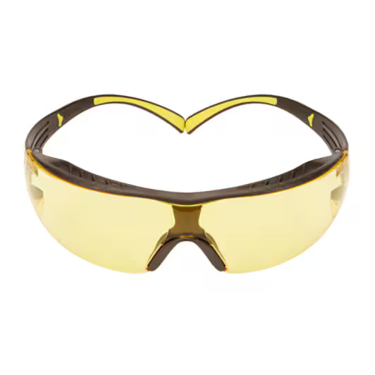 3M™ SecureFit™ 400X Schutzbrille, Gelb/Schwarz Rahmen, Scotchgard™ Anti-Beschlag und kratzfeste Beschichtung (K&N), bernsteinfarbene Gläser, SF403XSGAF-YEL-EU, 20/Karton