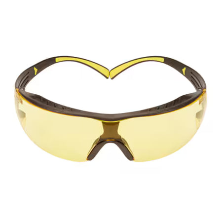 3M™ SecureFit™ 400X Schutzbrille, Gelb/Schwarz Rahmen, Scotchgard™ Anti-Beschlag und kratzfeste Beschichtung (K&N), bernsteinfarbene Gläser, SF403XSGAF-YEL-EU, 20/Karton