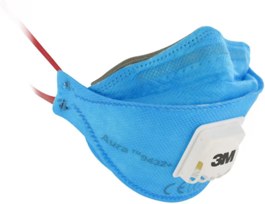 3M™ Aura™ Atemschutzmaske, FFP3, mit Ventil, 9432+