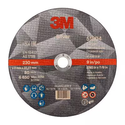 3M™ Silver Trennscheibe, T41, 230 mm x 2 mm x 22,23 mm