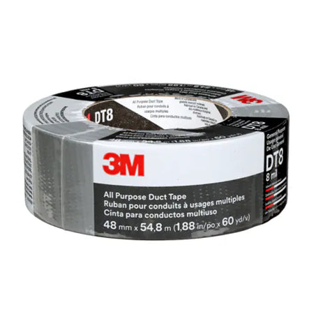 3M™ Universal Klebeband DT8, Schwarz, 48 mm x 23 m, 0,2 mm, einzeln verpackt