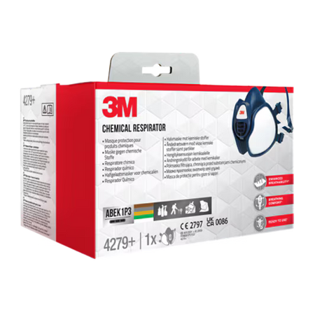 3M™ Wartungsfreie Halbmaske, 4279+, FFABEK1P3 D Filter, 1 Stück/Packung