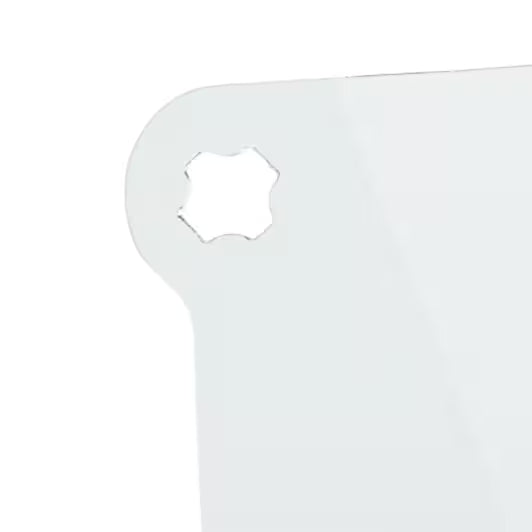 3M™ Gesichtsschutzschild, kurzer Schirm, Polycarbonat, klar, groß, V4KK