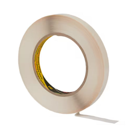 3M ™ Fingerlift Doppel -Seiten -Klebeband 983 - Creme Weiß - 18 mm x 500 m - 0,1 mm - breiterer Liner | 1 Exagus von 8 Rollen
