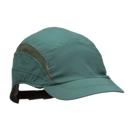 3M™ First Base™ 3 Anstoßkappe 2030596, Classic, dunkelgrün, kurzer Schirm, 55 mm, konfiguriert