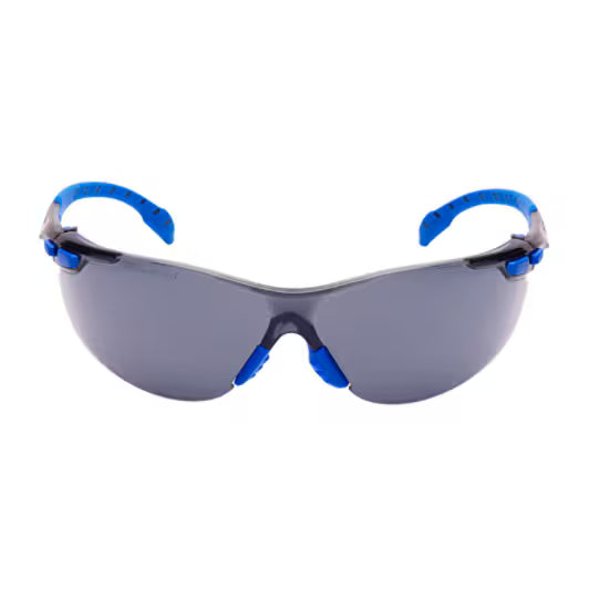 3M™ Solus™ 1000 Schutzbrille, blau-schwarzer Rahmen, Scotchgard™ Antibeschlag- und Kratzschutzbeschichtung (K&N), graue Scheiben, S1102SGAF-EU, 20 Stück/Karton