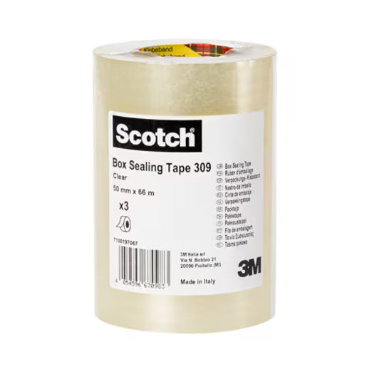 Scotch® Paketband 309 BCSR, transparent, 50 mm x 66 m