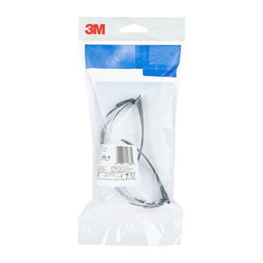 3M™ Maxim™ Ballistische Schutzbrille, schwarz/grauer Rahmen, RAS, klare Gläser, 11865