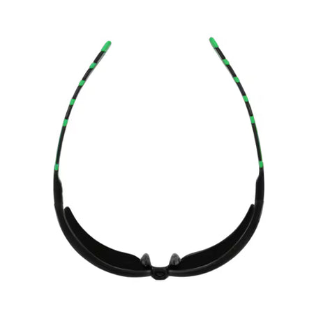 3M™ Solus™ 2000 Schutzbrille, schwarz/grüner Rahmen, kratzfest+ (K), IR 5.0 Grauglas, S2050ASP-BLK, 20/Karton