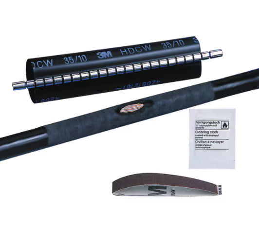 3M™ HDCW Warmschrumpf-Reparaturmanschette, Schwarz, 55/15 mm, 250 mm