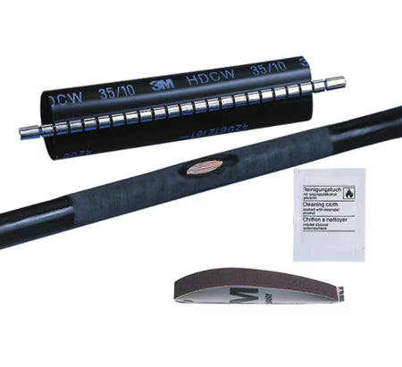 3M™ HDCW Warmschrumpf-Reparaturmanschette, Schwarz, 35/10 mm, 750 mm