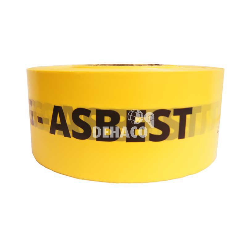 Absperrband „Asbest – Zutritt verboten“ 8 cm x 500 Meter gelb