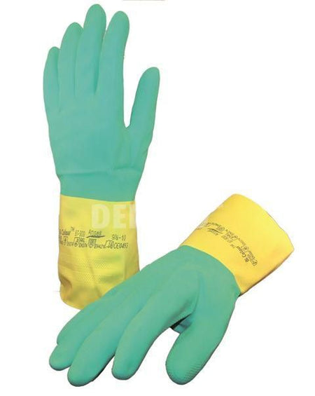 Ansell AlphaTec 87-900 grün/gelb Kat.3 Gr.10