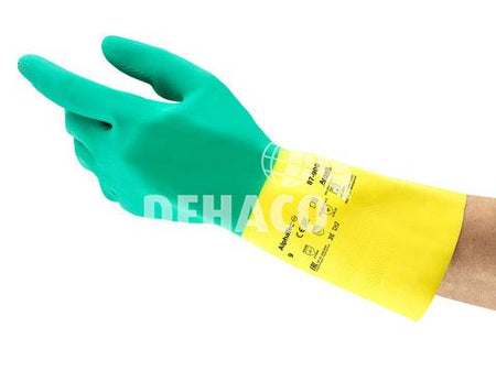 Ansell AlphaTec 87-900 grün/gelb Kat.3 Gr.10