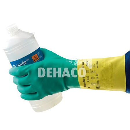 Ansell AlphaTec 87-900 grün/gelb Kat.3 Gr.10