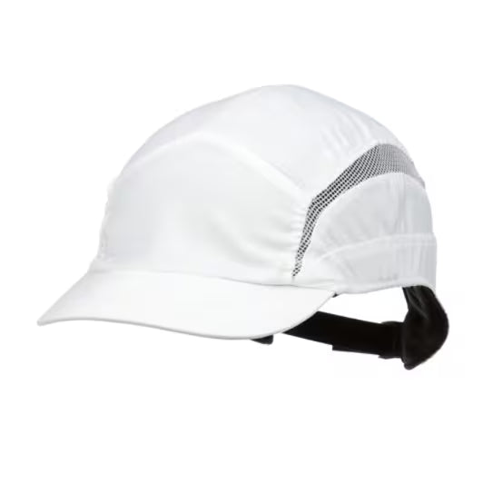 3M™ First Base™ 3 Anstoßkappe 2030604, Classic, Weiß, kurzer Schirm, 55 mm, angepasst