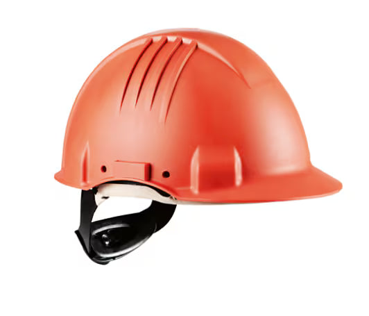 3M™ Hochtemperatur-Schutzhelm, Ratschenverschluss, unbelüftet, 1000 V dielektrisch, Lederschweißband, orange, G3501M-OR