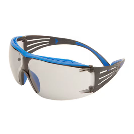 3M™ SecureFit™ 400X Schutzbrille, blau/grauer Rahmen, Scotchgard™ Anti-Beschlag- und Anti-Kratz-Beschichtung (K&N), hellgraue Scheiben für Innen/Außen, SF407XSGAF-BLU-EU, 20/Karton