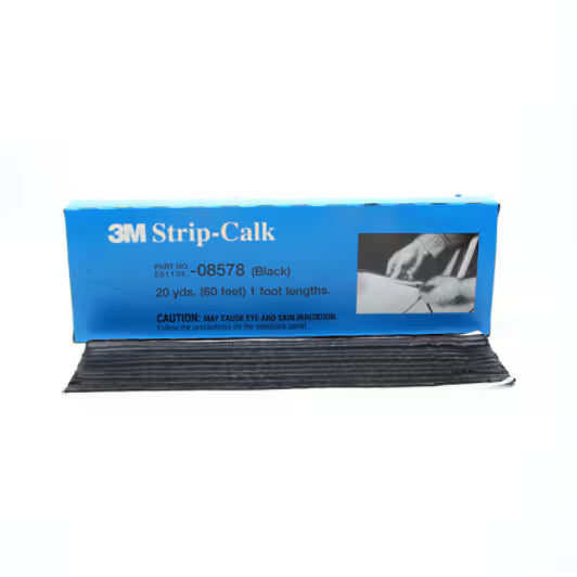 3M™ Knetbare Dichtungsstreifen, schwarz, 6 mm x 30,5 cm, x60, 08578