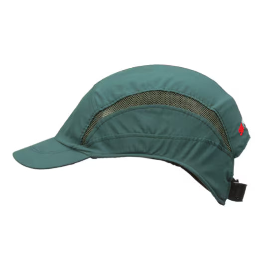 3M™ First Base™ 3 Anstoßkappe 2030596, Classic, dunkelgrün, kurzer Schirm, 55 mm, konfiguriert