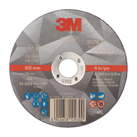 3M™ Silver Trennscheibe, T41, 105 mm x 2 mm x 16 mm