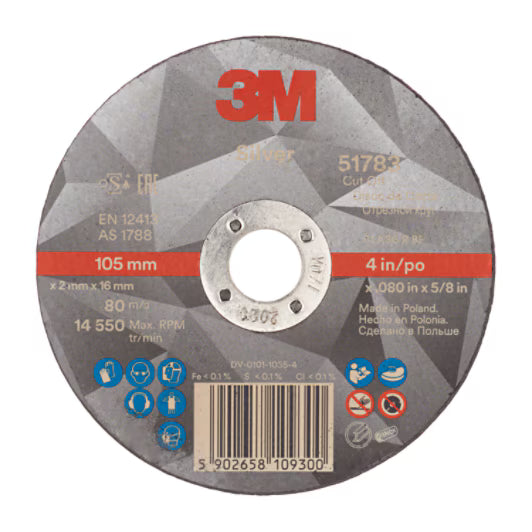 3M™ Silver Trennscheibe, T41, 105 mm x 2 mm x 16 mm