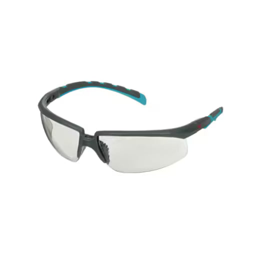 3M™ Solus™ Serie 2000, S2007SGAF-BGR, Grau/Blaugrüne Bügel, Scotchgard™ Anti-Beschlag-Beschichtung, grau getönte AC-AK-Scheiben für den Innen- und Außenbereich, 20 Stück/Box