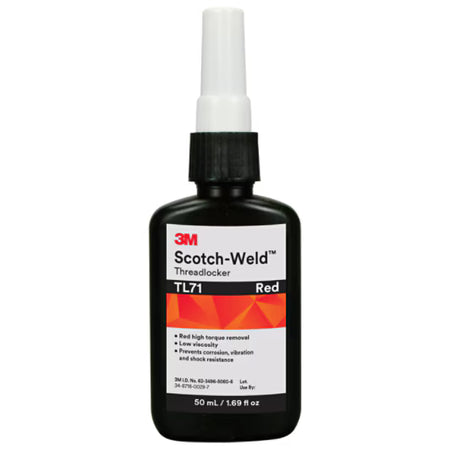 3M™ Scotch-Weld™ Schraubensicherung TL71, Rot, 50 ml