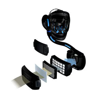3M™ Speedglas™ 9100 Air Schweißhelm+SW mit Speedglas Schweißfilter XX, Adflo + Aufbewahrungstasche 790101
