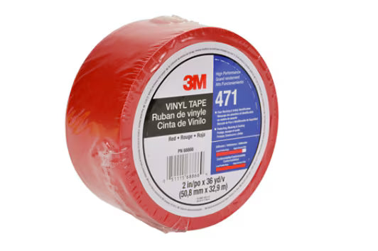 3M™ Vinylband 471, Rot, 6.35 mm x 33 m, 0.14 mm