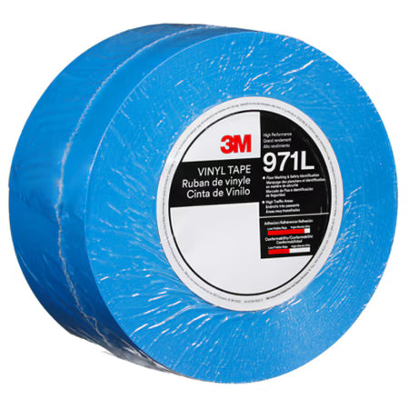 3M™ Robuste Bodenmarkierungsband 971L, Blau, 76.2 mm x 33 m, 0.43 mm, Einzeln verpackt Praktisch verpackt