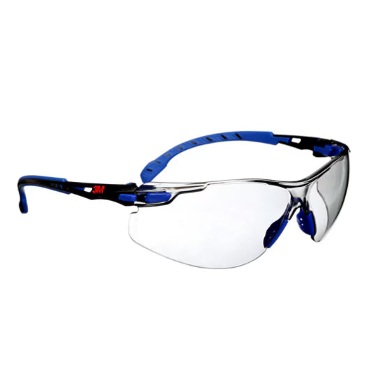 3M™ Solus™ 1000 Schutzbrille, blau/schwarzer Rahmen, Scotchgard™ Anti-Beschlag und kratzbeständige Beschichtung (K&N), hellgraue Innen-/Außen-Scheiben, S1107SGAF-EU, 20/Box
