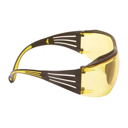 3M™ SecureFit™ 400X Schutzbrille, Gelb/Schwarz Rahmen, Scotchgard™ Anti-Beschlag und kratzfeste Beschichtung (K&N), bernsteinfarbene Gläser, SF403XSGAF-YEL-EU, 20/Karton