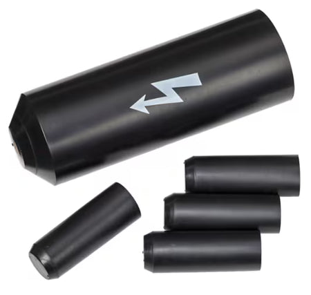 3M™ SKE S/2+3 Spannungsfeste Warmschrumpf-Endkappe, Schwarz, 4x 35 - 150 mm²