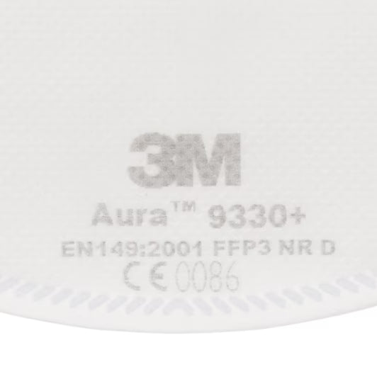 3M™ Aura™ Atemschutzmaske, FFP3, ohne Ventil, 9330+