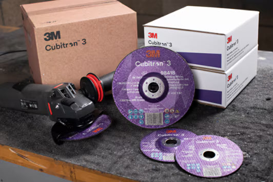 3M™ Cubitron™ 3 Trennscheibe, 90230, 60+, T41, 75 mm x 1 mm x 6,35 mm, EN, 25 Stück/Packung, 50 Stück/Karton