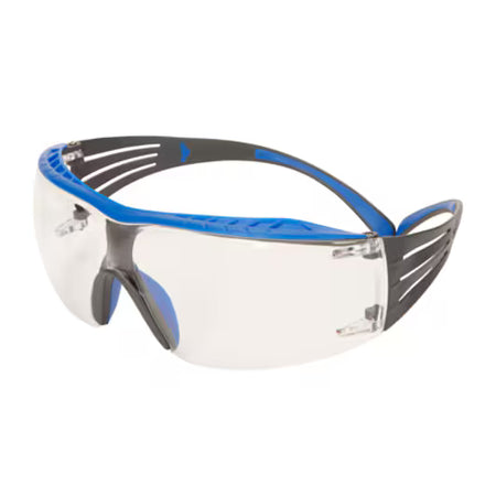 3M™ SecureFit™ 400X Schutzbrille, blau/grauer Rahmen, Scotchgard™ Anti-Beschlag- und Anti-Kratz-Beschichtung (K&N), klare Scheiben, SF401XSGAF-BLU-EU, 20/Karton
