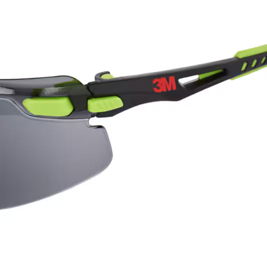 3M™ Solus™ 1000 Schutzbrille, grün/schwarzer Rahmen, Scotchgard™ Anti-Beschlag- und Anti-Kratz-Beschichtung (K&N), graue Gläser, S1202SGAF-EU, 20 Stück/Karton
