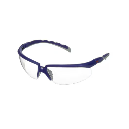 3M™ Solus™ Serie 2000, S2001ASP-BLU, blau/grauer Bügel, klare Anti-Kratz+ Gläser, 20/Karton