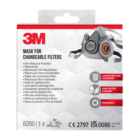 3M™ Maskenkörper für Wechselfilter M, 6200BC1, 1/Packung