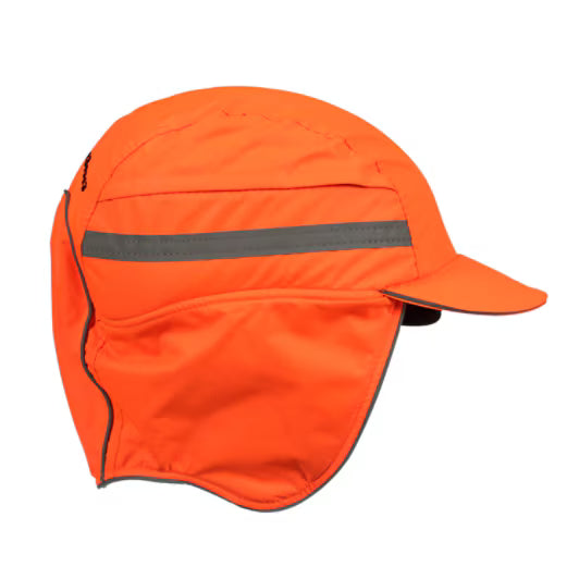 3M™ First Base™ 3 Anstoßkappe 2021218, Winter, Hi-Vis, Orange, Kurzer Schirm, 55 mm, Angepasst