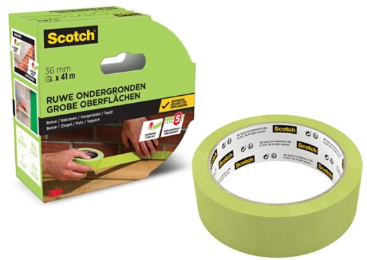 Scotch® Abdeckband für raue Oberflächen, 36 mm x 41 m, 1 Rolle/Packung, PEFC Controlled Sources SGSCH-PEFC-COC-110078