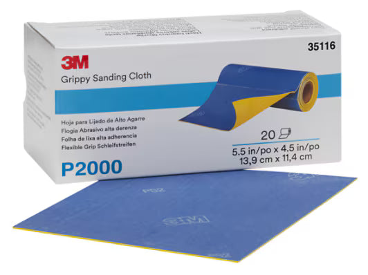 3M™ Flex Grip Schleifpad, 139 mm x 114 mm, P2000, 35116