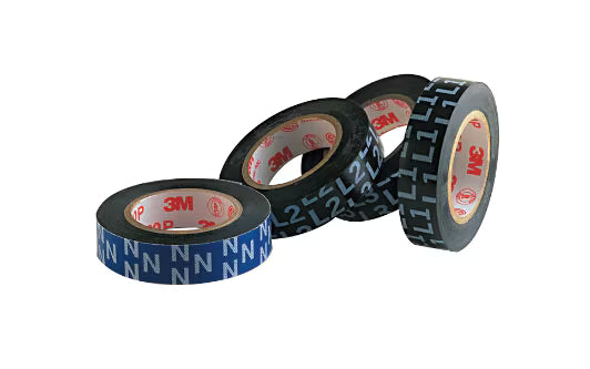 3M™ Temflex™ 1700 Vinyl-Elektro-Isolierband, Blau, 15 mm x 10 m, 0,17 mm, Weiß gedrucktes „N“